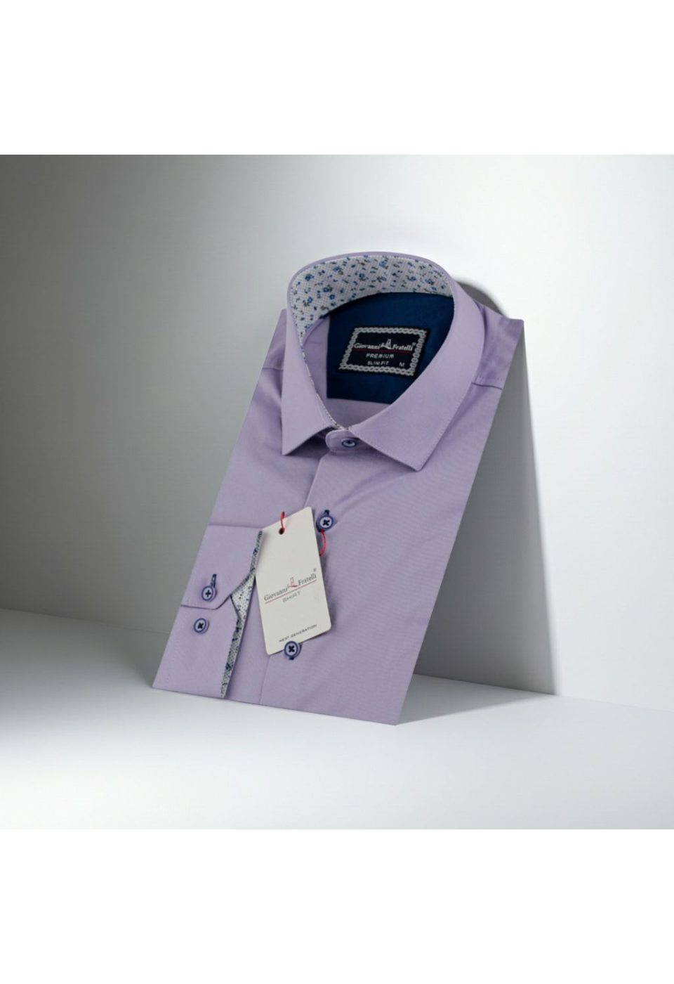 3024 CR SATIN 002 Slim Fit Uzun Kol Düz Renk Saten Erkek Gömlek 3GMK313024002 - Giovanni Fratelli