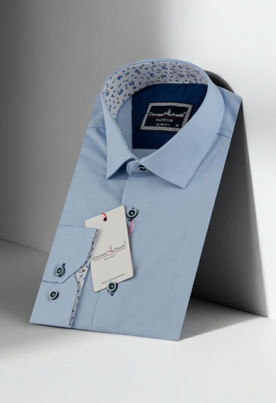 3024 CR SATIN 006 Slim Fit Uzun Kol Düz Renk Saten Erkek Gömlek 3GMK313024006 - Giovanni Fratelli