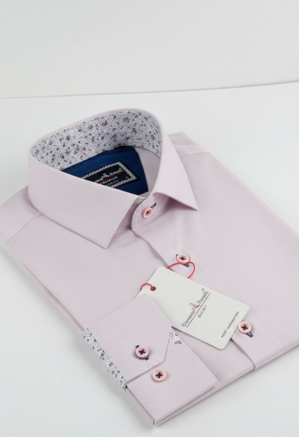 Slim Fit Uzun Kol Düz Renk Saten Erkek Gömlek 3GMK313024007