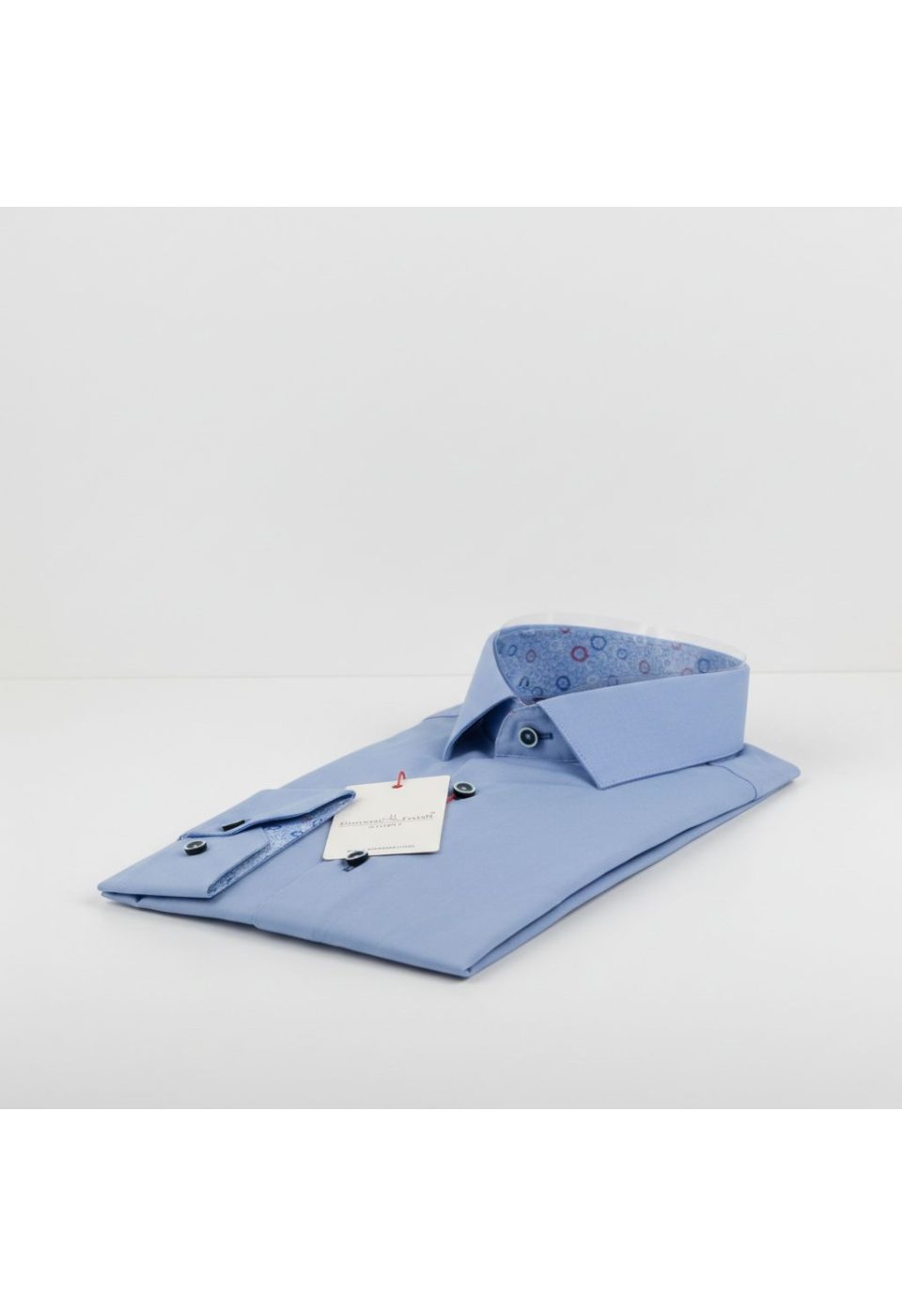 3024 CR SATIN 010 Slim Fit Uzun Kol Düz Renk Saten Erkek Gömlek 3GMK313024010 - Giovanni Fratelli