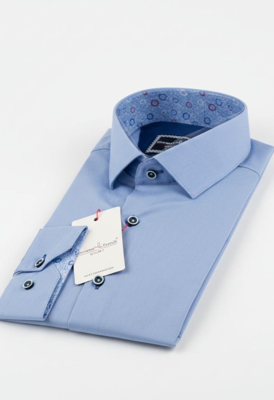 Slim Fit Uzun Kol Düz Renk Saten Erkek Gömlek 3GMK313024010