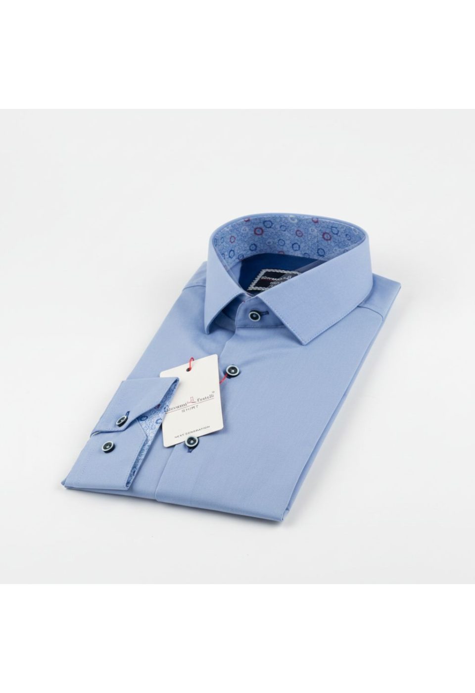 3024 CR SATIN 010 Slim Fit Uzun Kol Düz Renk Saten Erkek Gömlek 3GMK313024010 - Giovanni Fratelli