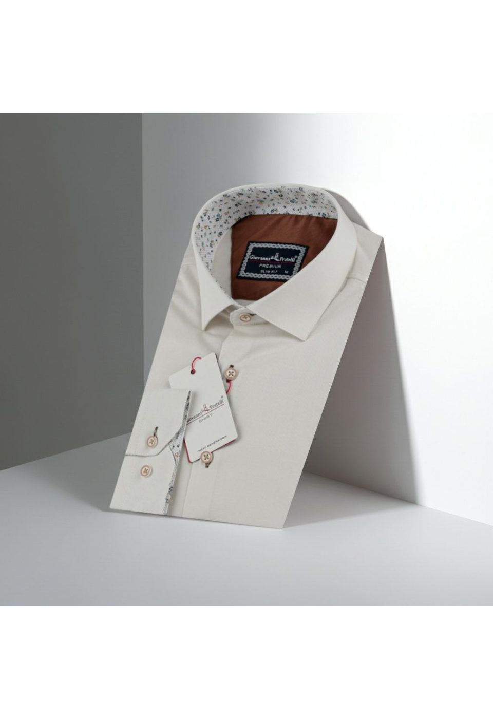 3024 CR SATIN 014 Slim Fit Uzun Kol Düz Renk Saten Erkek Gömlek 3GMK313024014 - Giovanni Fratelli