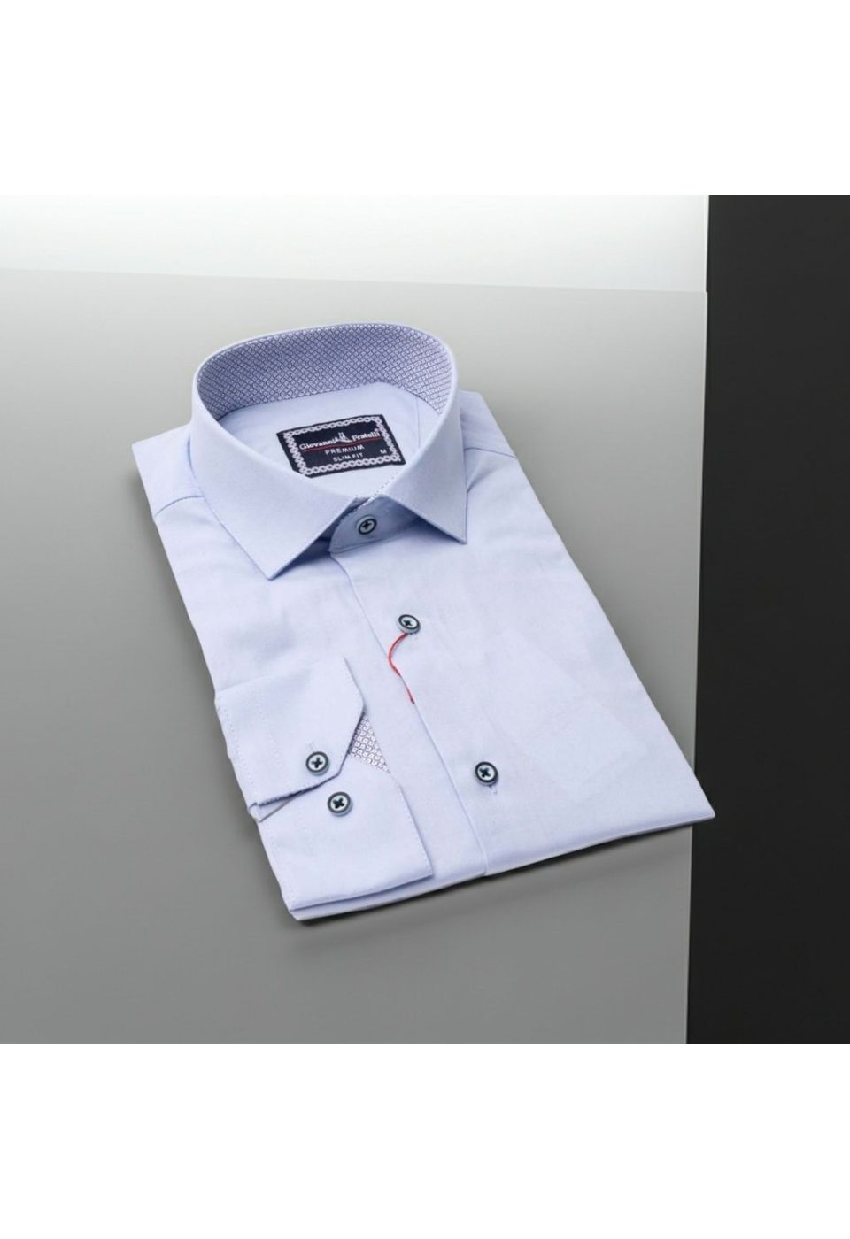 3024 CR SATIN 016 Slim Fit Uzun Kol Düz Renk Saten Erkek Gömlek 3GMK313024016 - Giovanni Fratelli