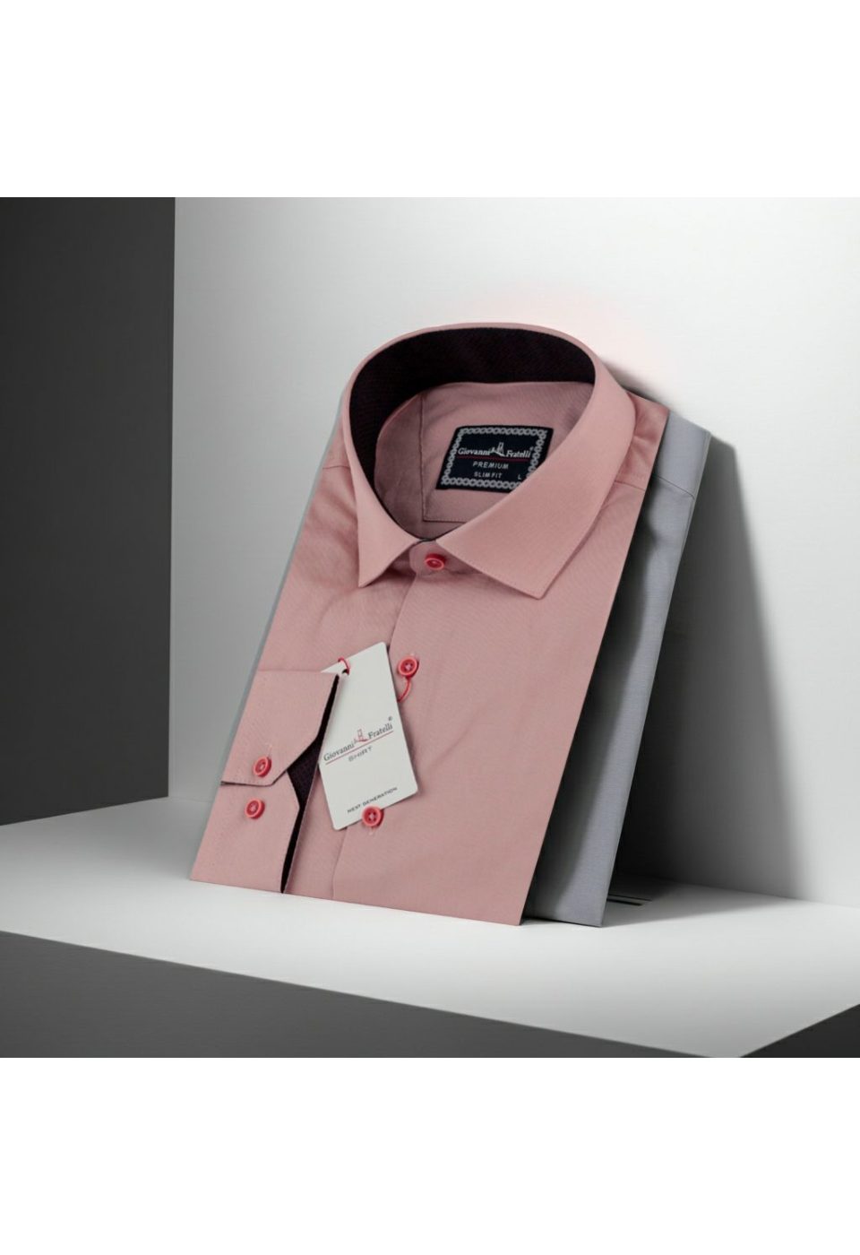 3024 CR SATIN 020 Slim Fit Uzun Kol Düz Renk Saten Erkek Gömlek 3GMK313024020 - Giovanni Fratelli