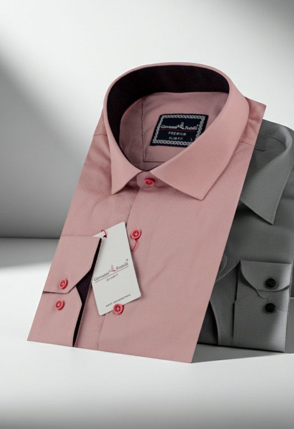 3024 CR SATIN 020 Slim Fit Uzun Kol Düz Renk Saten Erkek Gömlek 3GMK313024020 - Giovanni Fratelli
