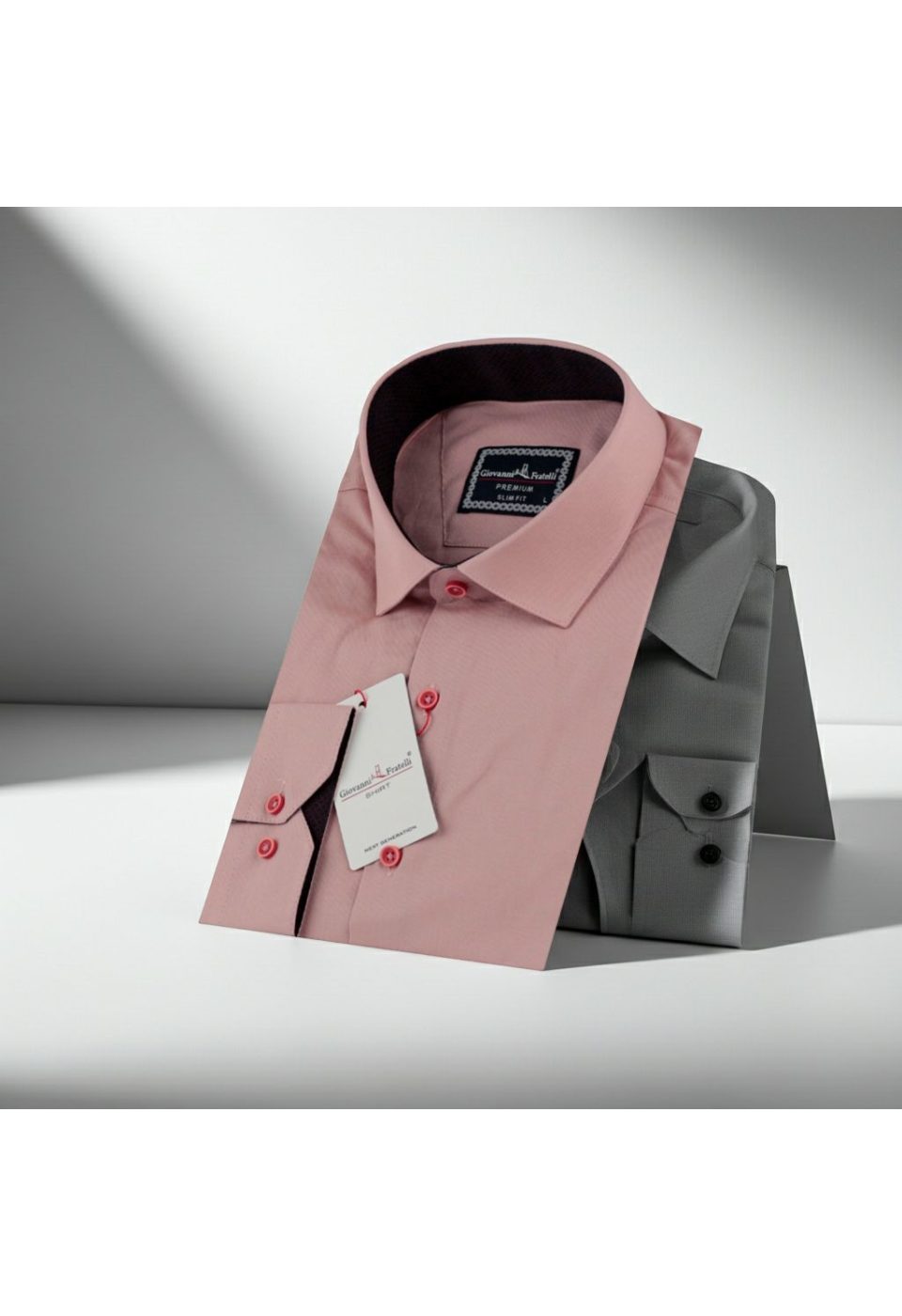 3024 CR SATIN 020 Slim Fit Uzun Kol Düz Renk Saten Erkek Gömlek 3GMK313024020 - Giovanni Fratelli