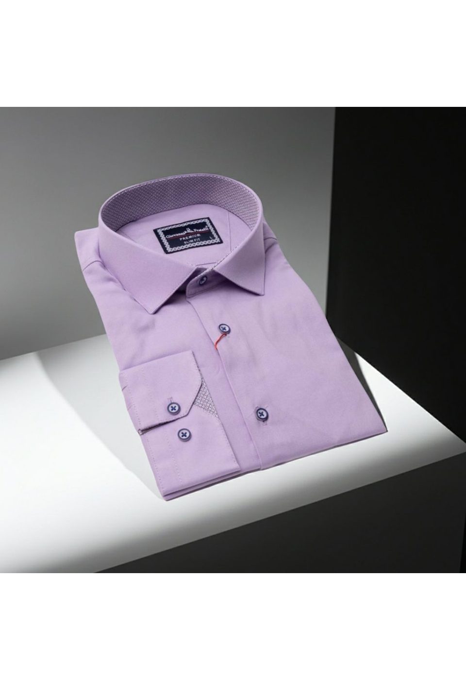 3024 CR SATIN 023 Slim Fit Uzun Kol Düz Renk Saten Erkek Gömlek 3GMK313024023 - Giovanni Fratelli