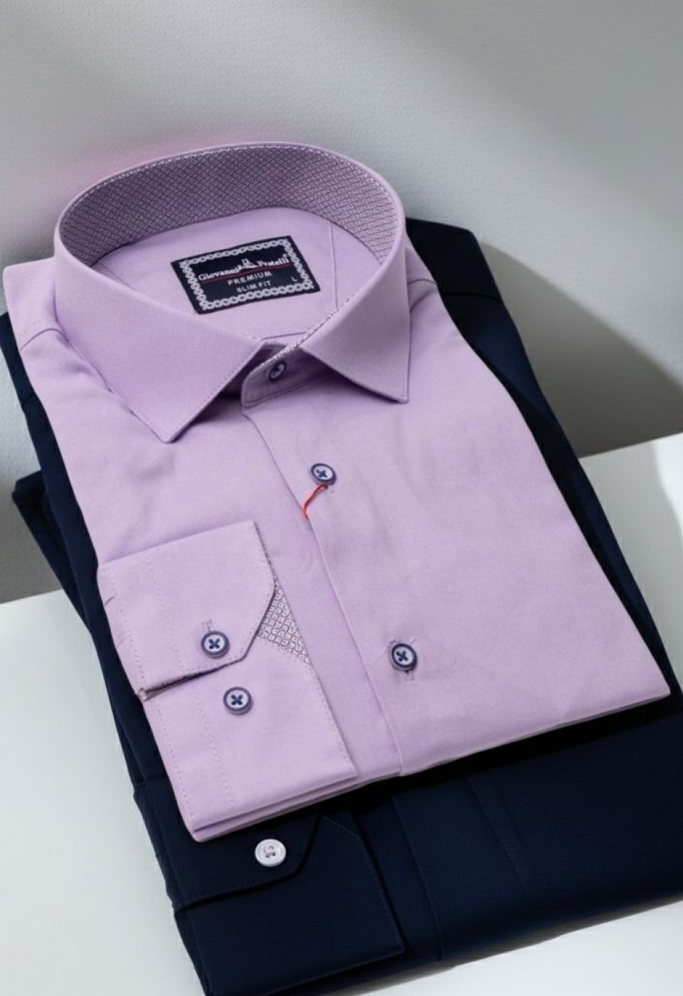 3024 CR SATIN 023 Slim Fit Uzun Kol Düz Renk Saten Erkek Gömlek 3GMK313024023 - Giovanni Fratelli