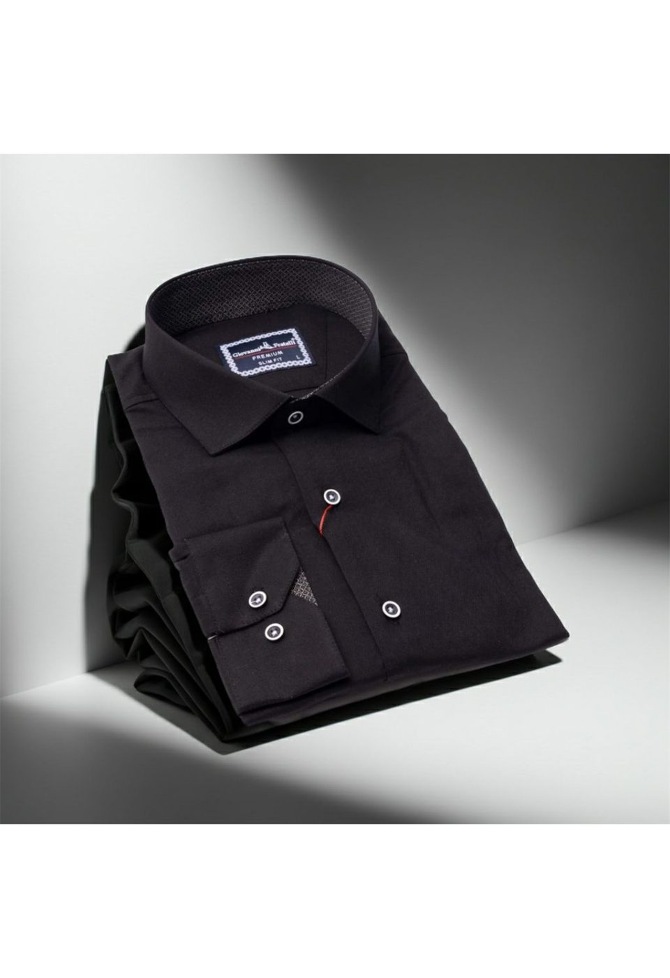 Slim Fit Uzun Kol Düz Renk Saten Erkek Gömlek 3GMK313024025 - Giovanni Fratelli