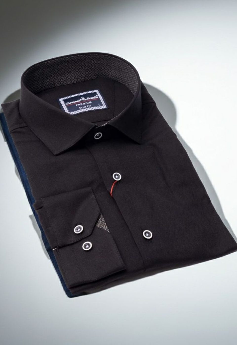 Slim Fit Uzun Kol Düz Renk Saten Erkek Gömlek 3GMK313024025