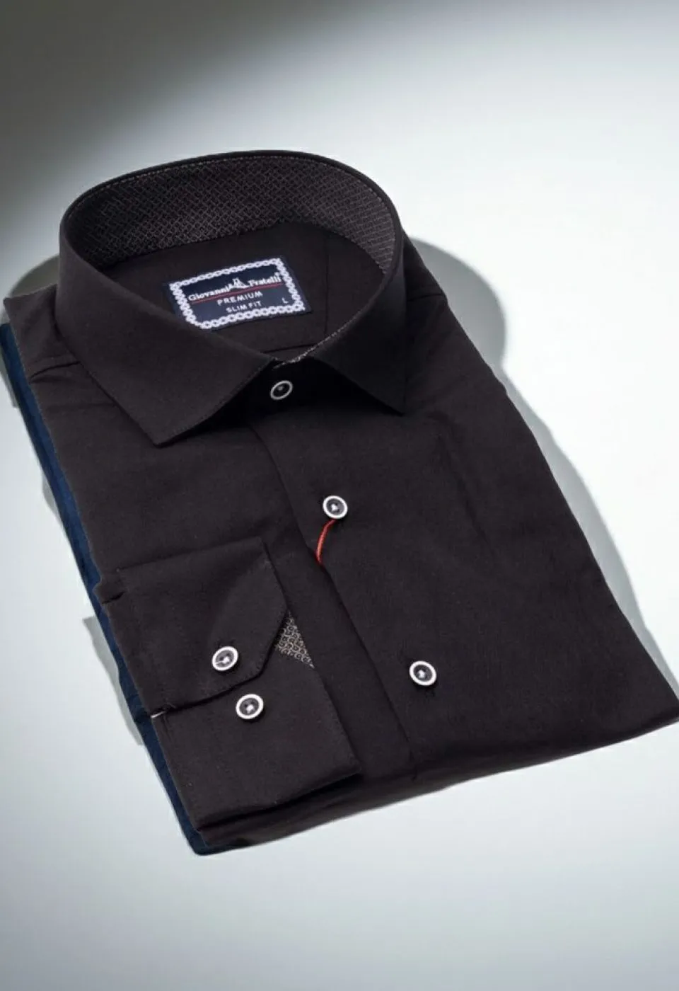 Slim Fit Uzun Kol Düz Renk Saten Erkek Gömlek 3GMK313024025