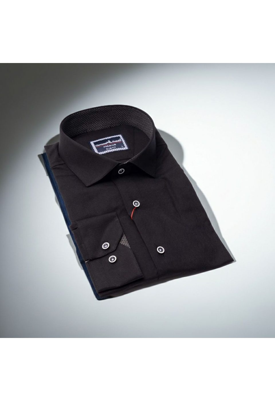 Slim Fit Uzun Kol Düz Renk Saten Erkek Gömlek 3GMK313024025 - Giovanni Fratelli