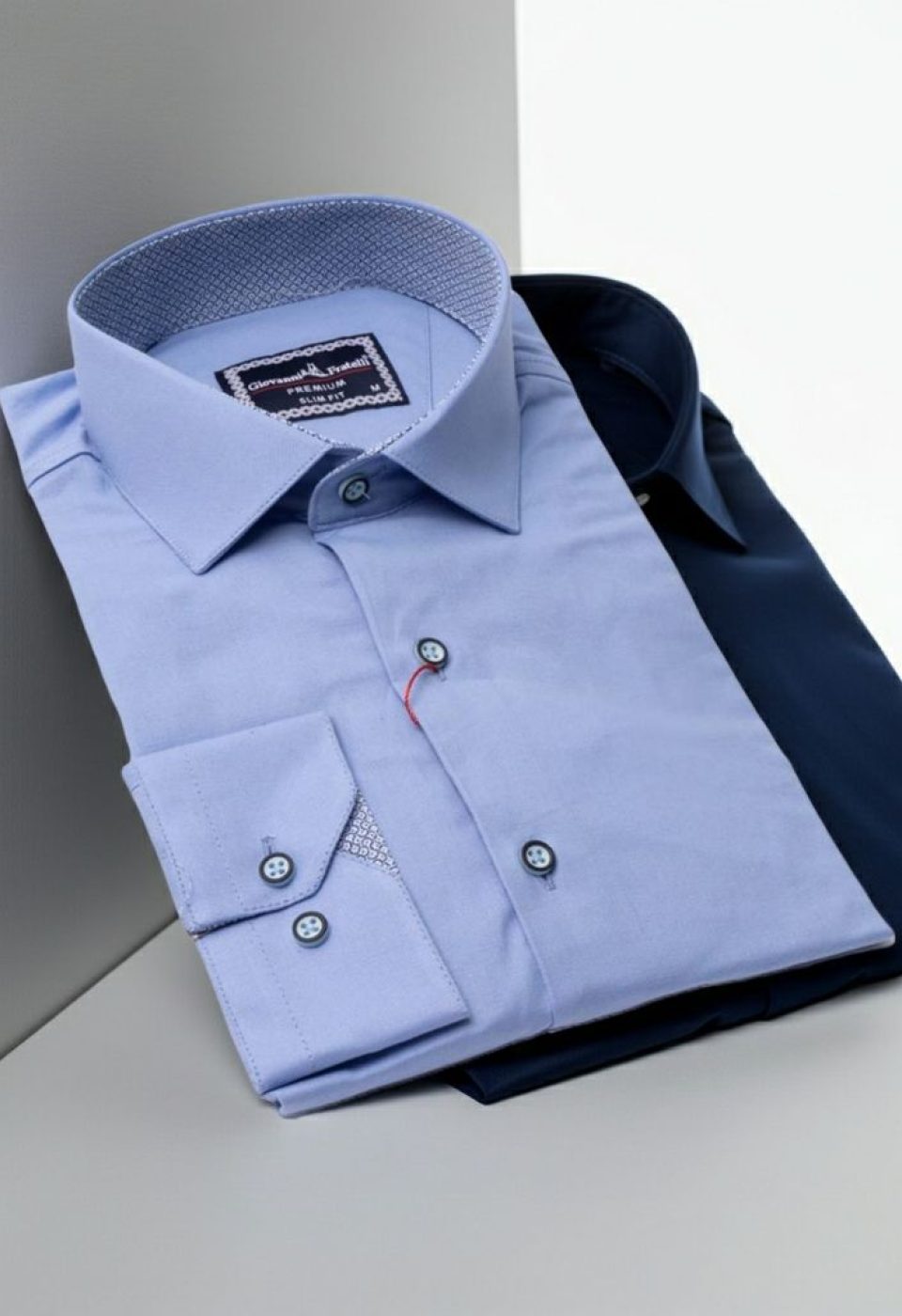 Slim Fit Uzun Kol Düz Renk Saten Erkek Gömlek 3GMK313024026