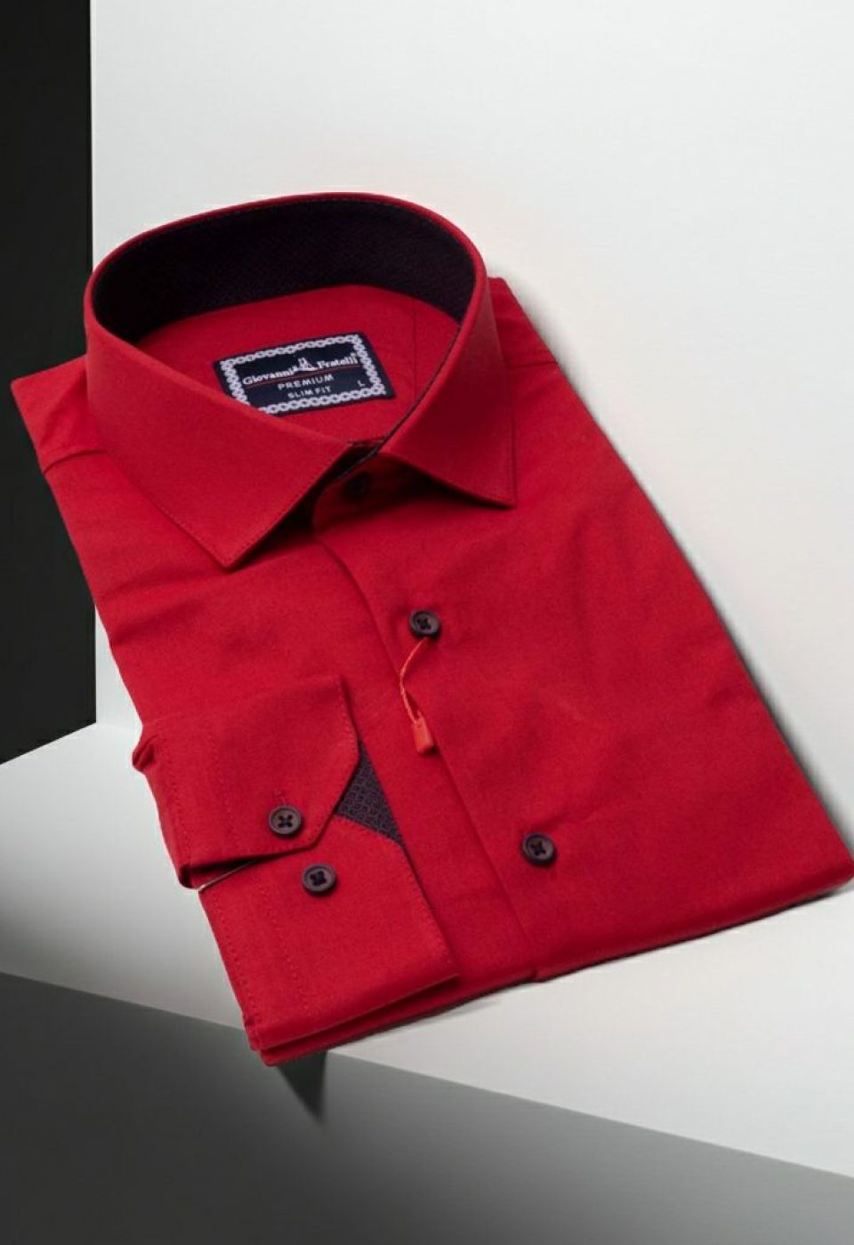 Slim Fit Uzun Kol Düz Renk Saten Erkek Gömlek 3GMK313024028