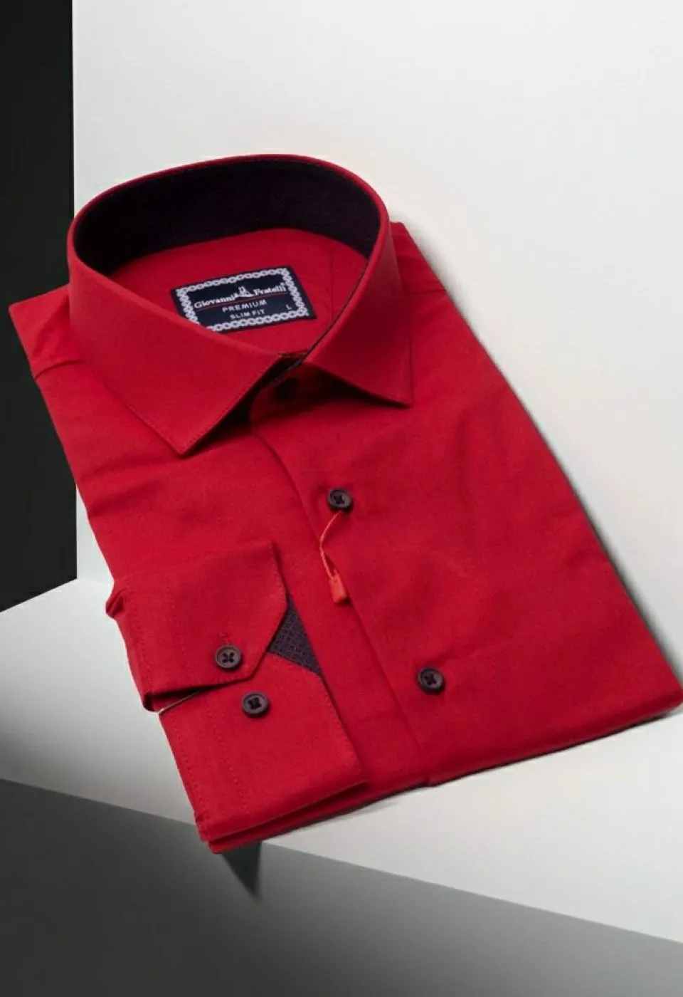 Slim Fit Uzun Kol Düz Renk Saten Erkek Gömlek 3GMK313024028