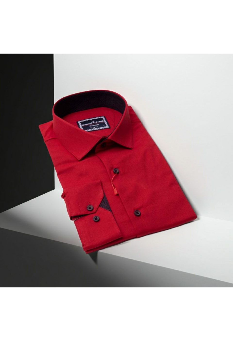 3024 CR SATIN 028 Slim Fit Uzun Kol Düz Renk Saten Erkek Gömlek 3GMK313024028 - Giovanni Fratelli