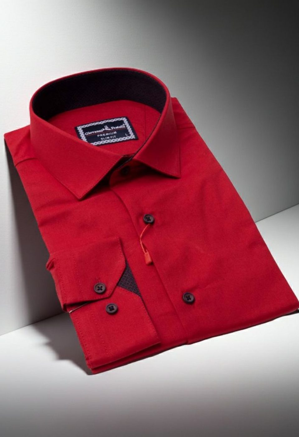 Slim Fit Uzun Kol Düz Renk Saten Erkek Gömlek 3GMK313024028