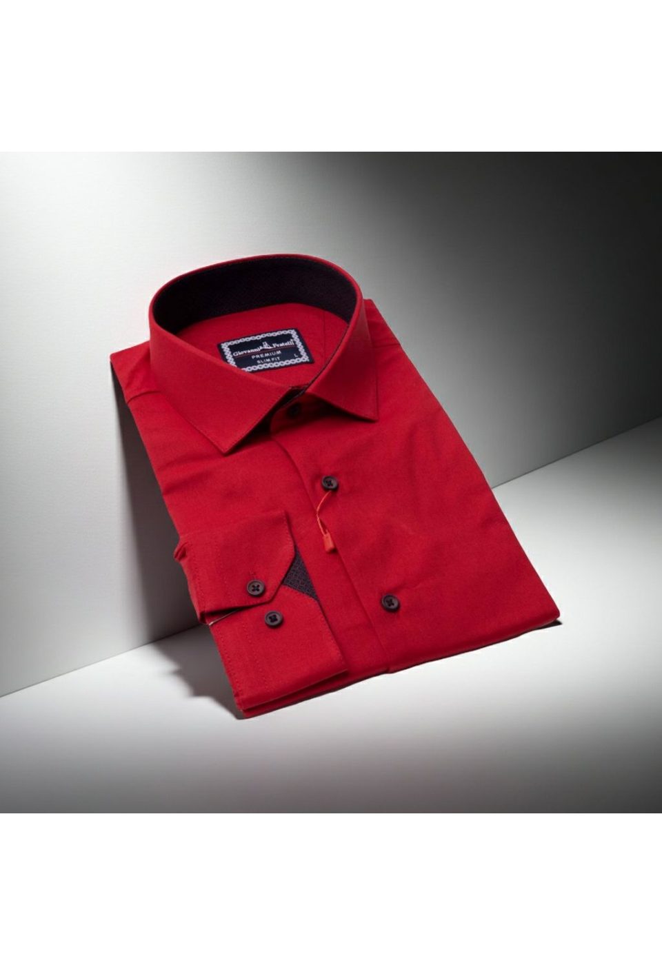 3024 CR SATIN 028 Slim Fit Uzun Kol Düz Renk Saten Erkek Gömlek 3GMK313024028 - Giovanni Fratelli