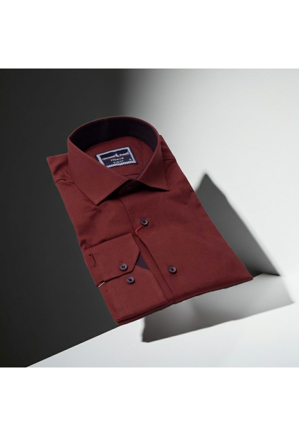 3024 CR SATIN 029 Slim Fit Uzun Kol Düz Renk Saten Erkek Gömlek 3GMK313024029 - Giovanni Fratelli