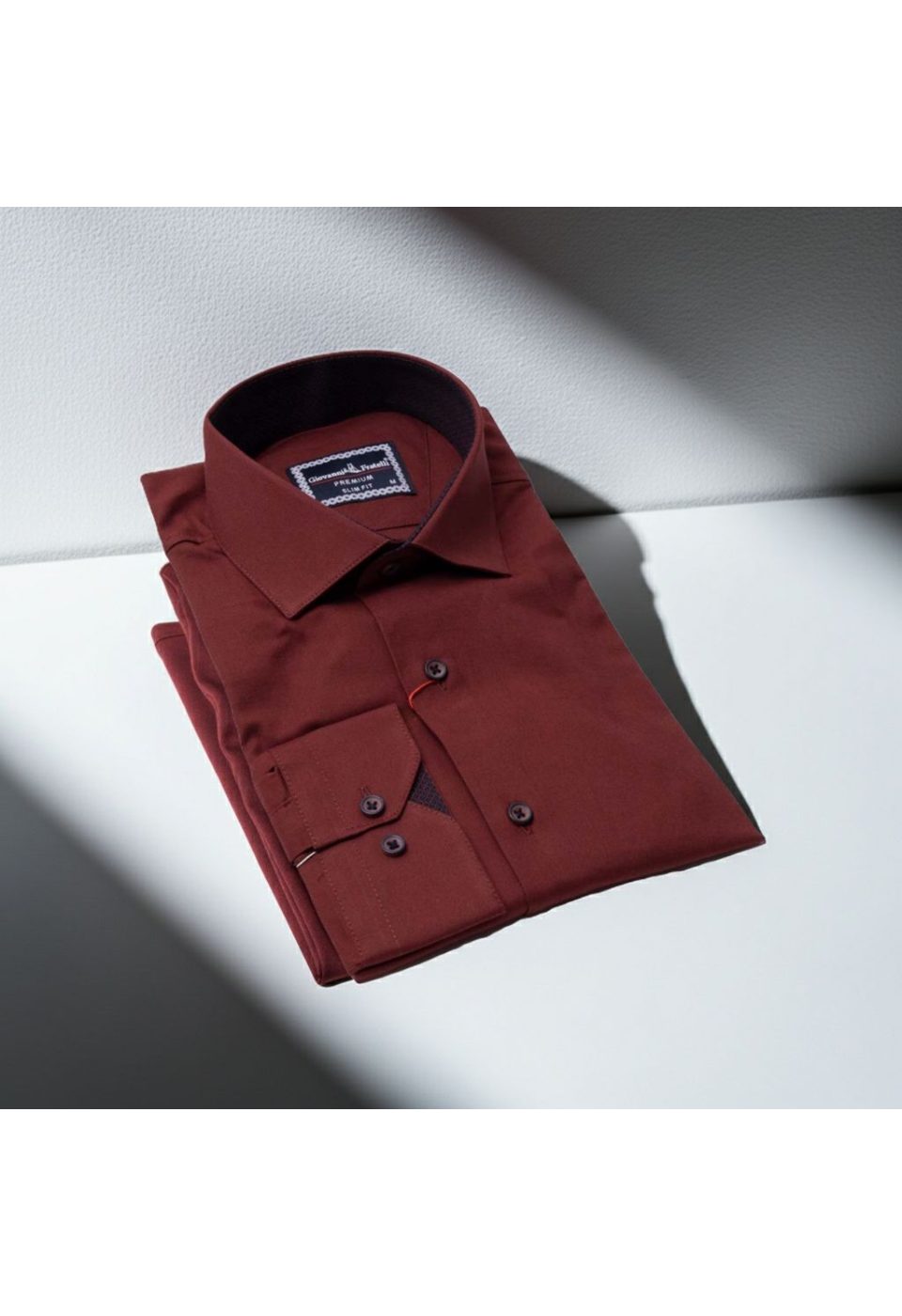 3024 CR SATIN 029 Slim Fit Uzun Kol Düz Renk Saten Erkek Gömlek 3GMK313024029 - Giovanni Fratelli