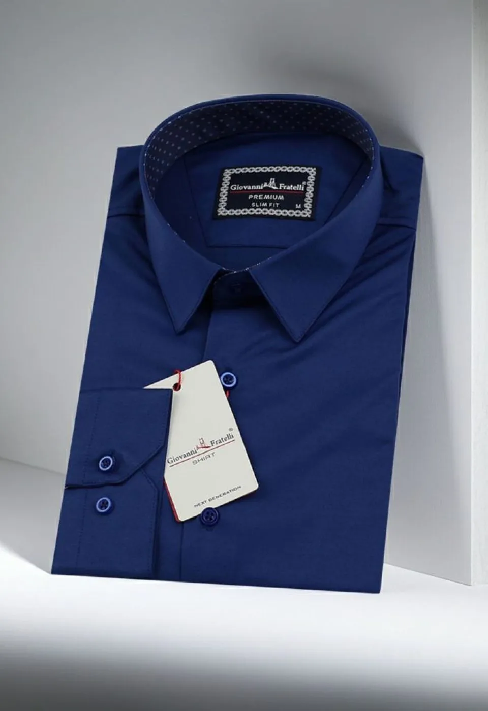 Slim Fit Uzun Kol Düz Renk Saten Erkek Gömlek 3GMK313029004