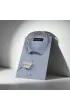 Slim Fit Kısa Kol Armürlü Jakar Erkek Gömlek 3GMK340124007