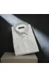 Slim Fit Uzun Kol Desenli Armürlü Jakar Erkek Gömlek 3GMK320203002