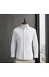 Beyaz Slim Fit Düz Renk Kol Düğmeli Erkek Gömlek 3GMK370300BYZ