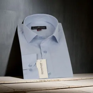 8 Drop Slim Fit Uzun Kol Düz Renk Erkek Gömlek 3GMK310312002
