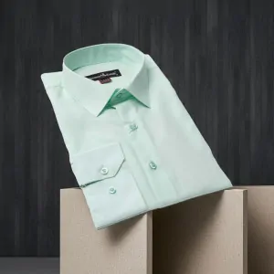 8 Drop Slim Fit Uzun Kol Düz Renk Erkek Gömlek 3GMK310312005