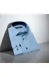 Slim Fit Uzun Kol Desenli Erkek Gömlek 3GMK320331009