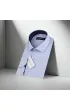 Slim Fit Uzun Kol Desenli Erkek Gömlek 3GMK310336014