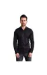 Slim Fit Uzun Kol Düz Renk Saten Erkek Gömlek 3GMK313033030
