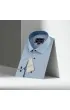 8 Drop Slim Fit Uzun Kol Düz Renk Saten Erkek Gömlek 3GMK313034029