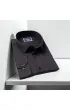 Büyük Beden Slim Fit Uzun Kol Düz Renk Saten Erkek Gömlek 4GMK313039003