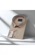 Büyük Beden Slim Fit Kısa Kol Düz Renk Erkek Gömlek 4GMK313049007