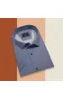 Büyük Beden Slim Fit Kısa Kol Desenli Saten Renk Erkek Gömlek 4GMK313065005