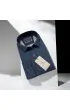 Slim Fit Uzun Kol Desenli Erkek Gömlek 3GMK314103016
