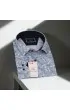 Büyük Beden Slim Fit Uzun Kol Desenli Erkek Gömlek 4GMK325002001