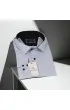 Büyük Beden Slim Fit Uzun Kol Desenli Erkek Gömlek 4GMK325004001