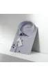 Slim Fit Uzun Kol Düz Renk Saten Erkek Gömlek 3GMK318066008