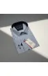 Büyük Beden Slim Fit Uzun Kol Desenli Erkek Gömlek 4GMK315109002