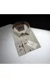 Büyük Beden Slim Fit Uzun Kol Desenli Erkek Gömlek 4GMK315109003