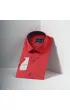 Slim Fit Kısa Kol Düz Renk Saten Erkek Gömlek 3GMK327070009