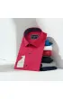 Slim Fit Kısa Kol Düz Renk Saten Erkek Gömlek 3GMK327070013