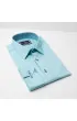 Slim Fit Uzun Kol Düz Renk Saten Erkek Gömlek 3GMK317090045 Slim Fit Uzun Kol Düz Renk Saten Erkek Gömlek 3GMK317090045