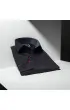Slim Fit Uzun Kol Düz Renk Saten Erkek Gömlek 3GMK327091035