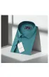 Büyük Beden Slim Fit Uzun Kol Düz Renk Saten Erkek Gömlek 4GMK316051026