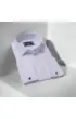 Slim Fit Kol Düğmeli Düz Renk Saten Erkek Gömlek 3GMK317020001